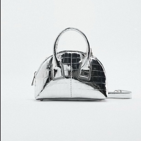 Zara Mini Metallic Bag with Detachable Straps - Picture 7 of 8